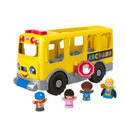 FISHER-PRICE - LITTLE PEOPLE - GROS AUTOBUS SCOLAIRE SONS ET LUMIÈRES (BILINGUE)